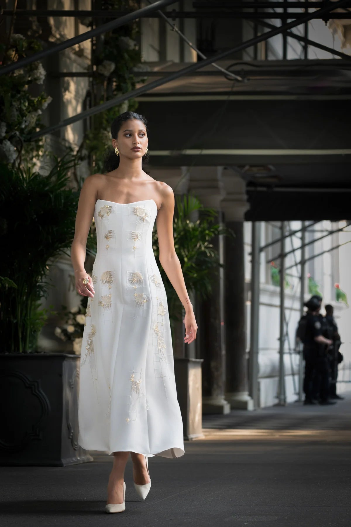 Stone Cady Strapless Cocktail Dress