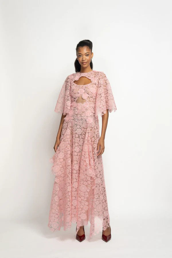 Blossom Pink Smita Lace Dress