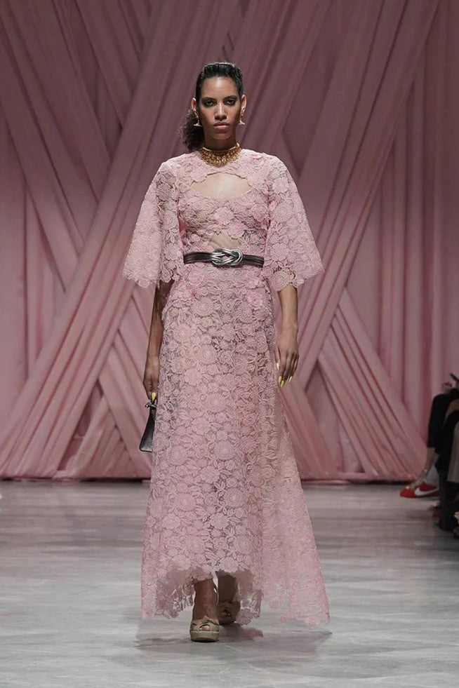 Blossom Pink Smita Lace Dress