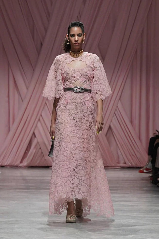 Blossom Pink Smita Lace Dress