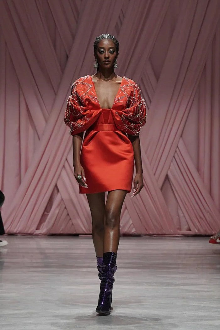 Sindoor Satin Mini Dress