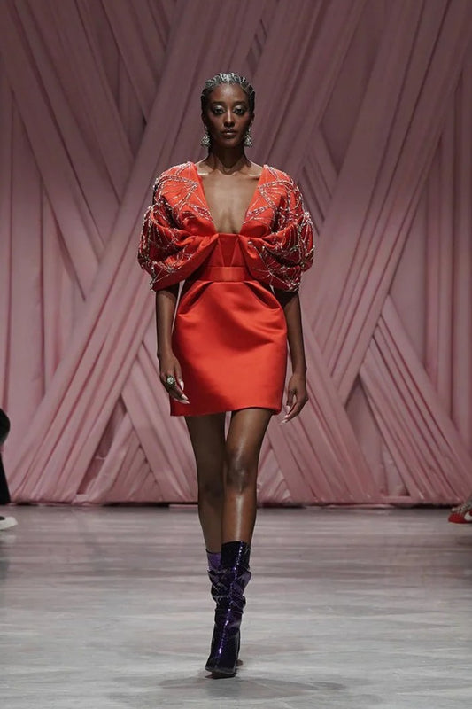 Sindoor Satin Mini Dress