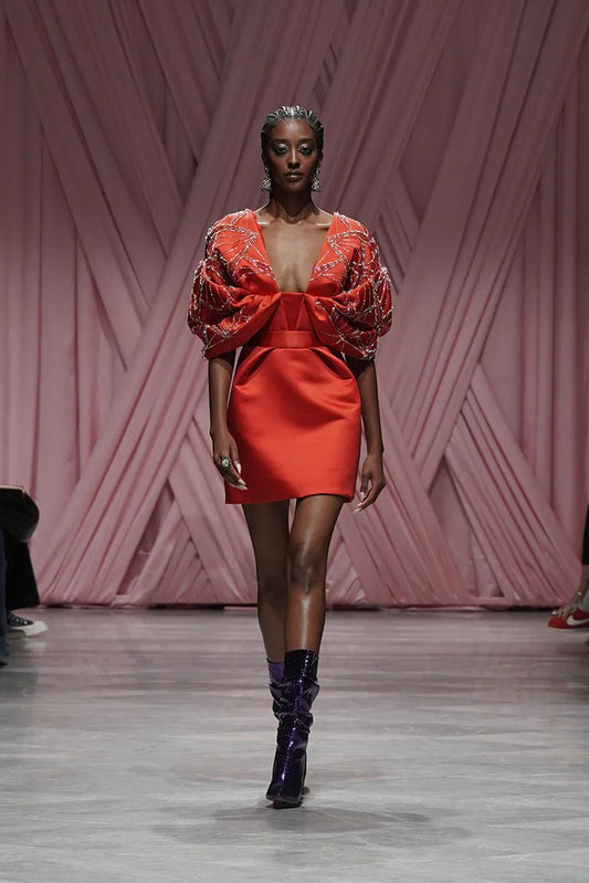 Sindoor Satin Mini Dress