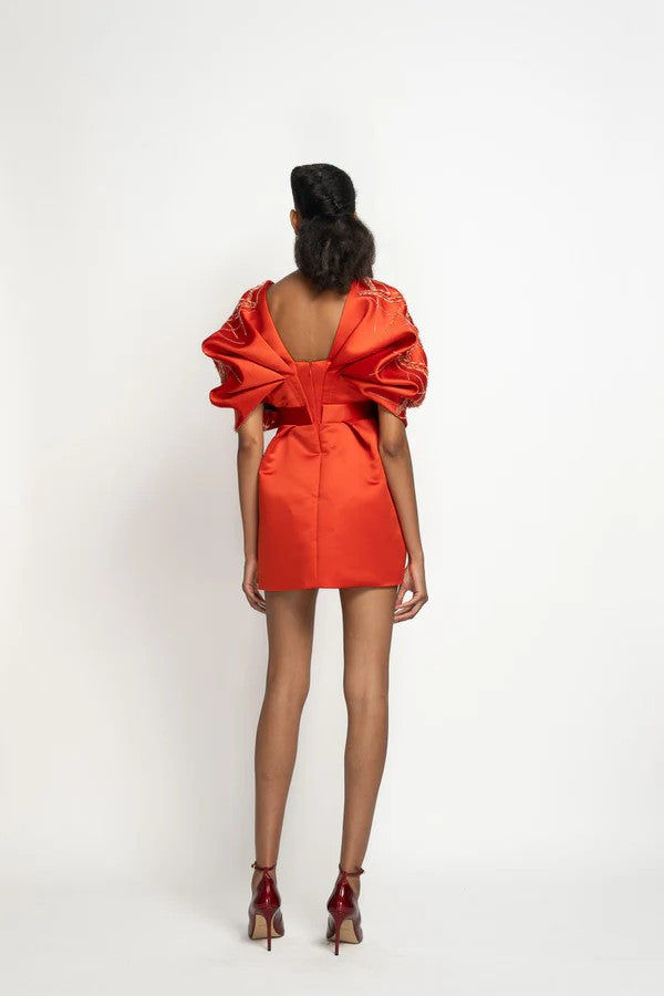 Sindoor Satin Mini Dress