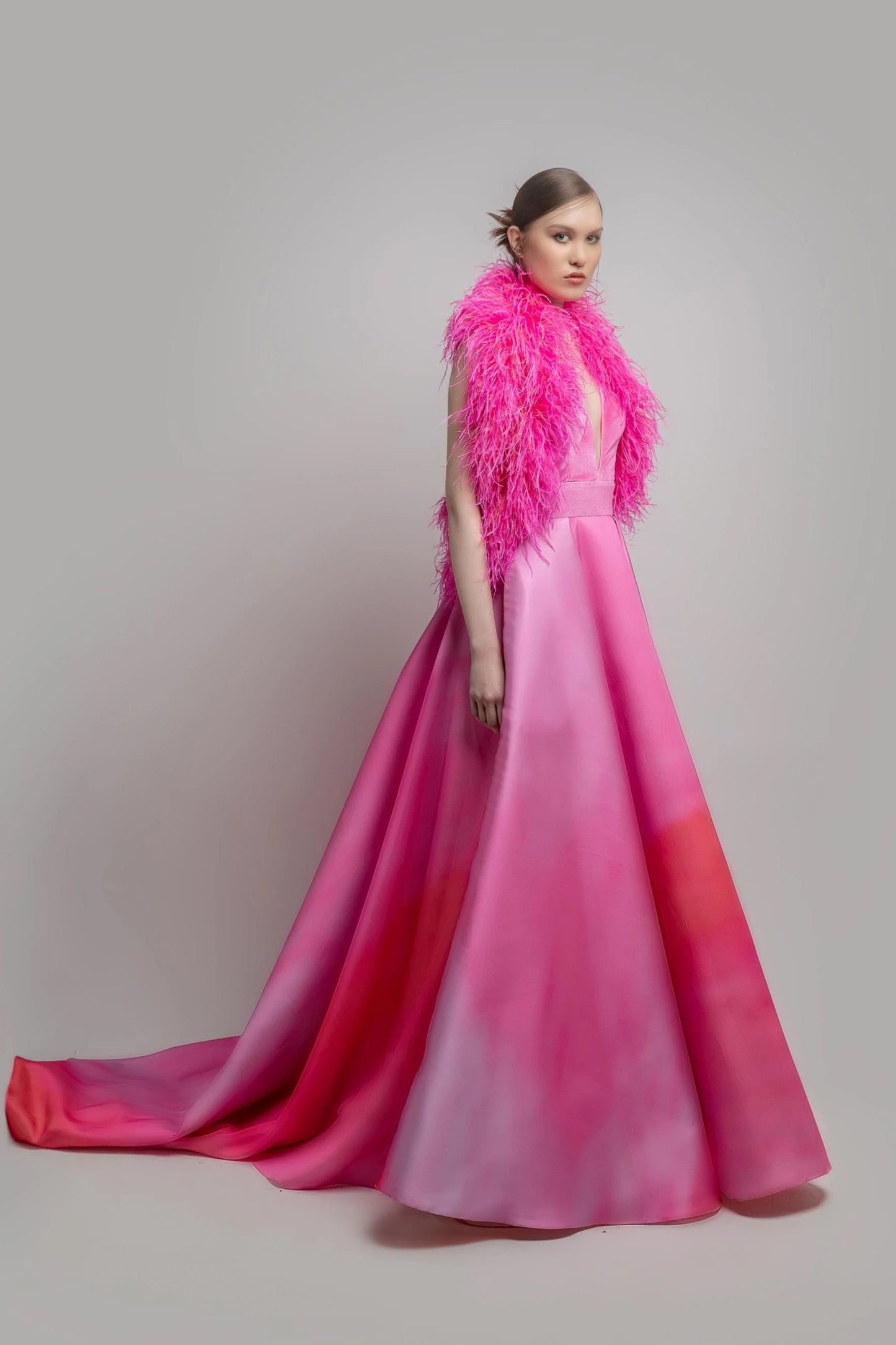 Sleeveless A-Line Gown