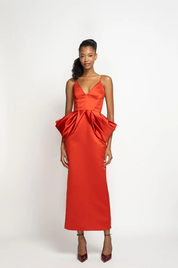 Sindoor Satin Sheath Dress