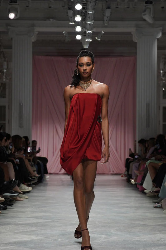 Sindoor Mini Sari Dress