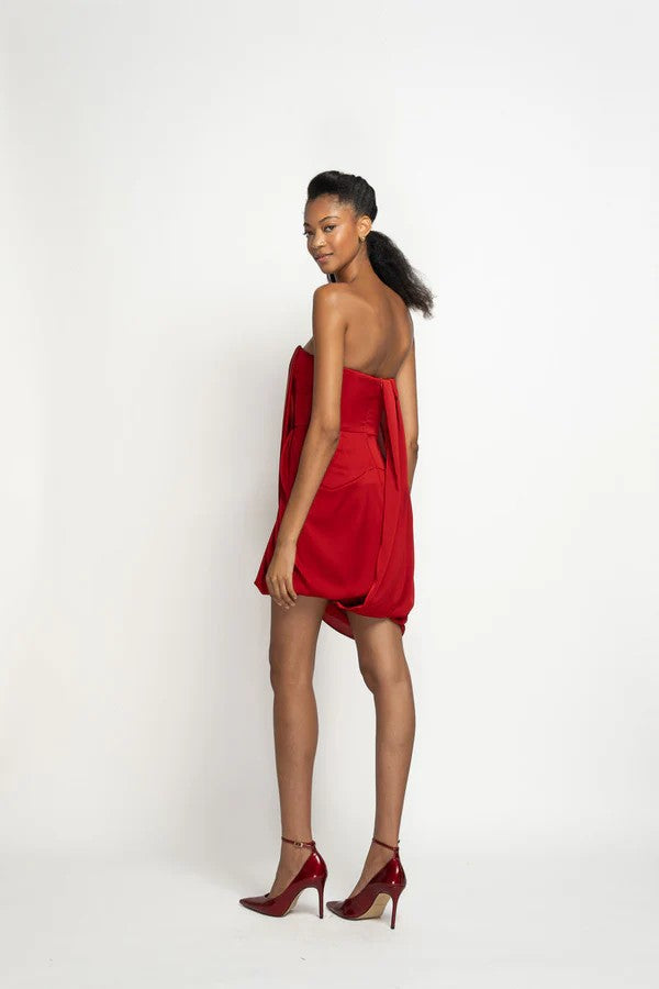 Sindoor Mini Sari Dress