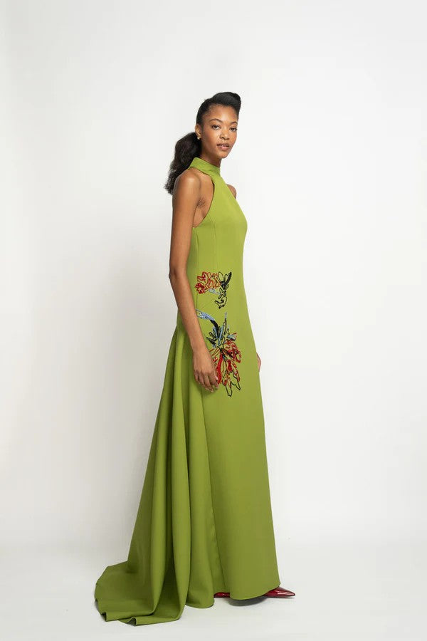Olive Cady Halterneck Gown