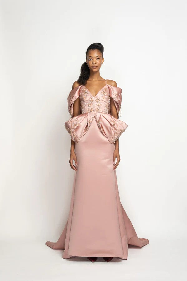 Blossom Duchess Satin Gown