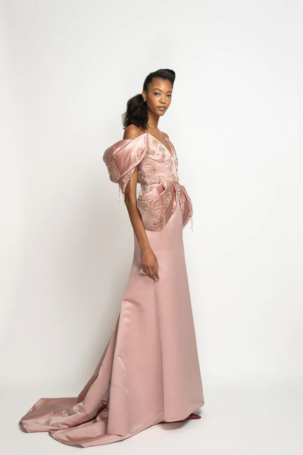 Blossom Duchess Satin Gown