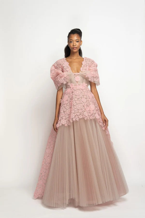 Blossom Smita Lace and Tulle Gown