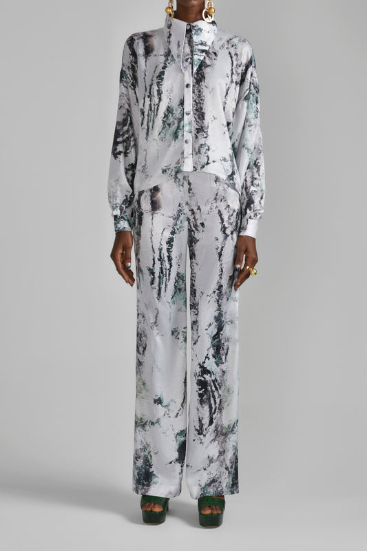 Silk Shirt with Pants