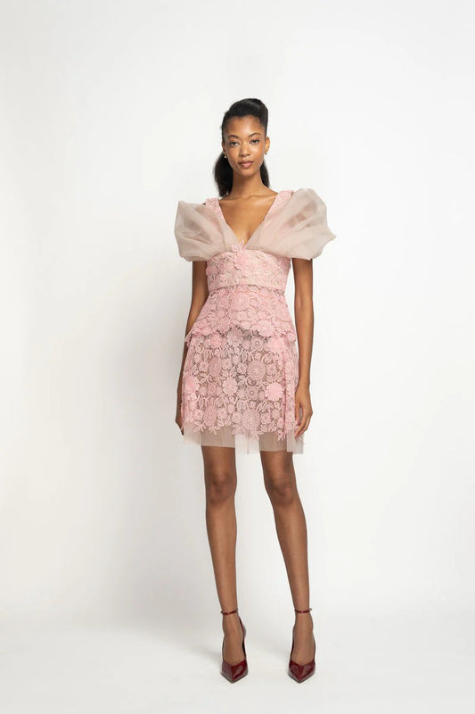 Blossom Pink Smita Lace Moulded Top