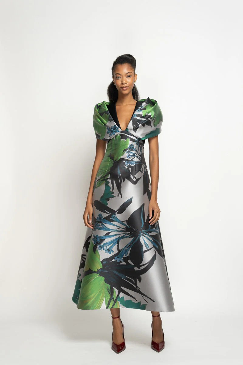 Lata Printed Barathera A-Line Dress