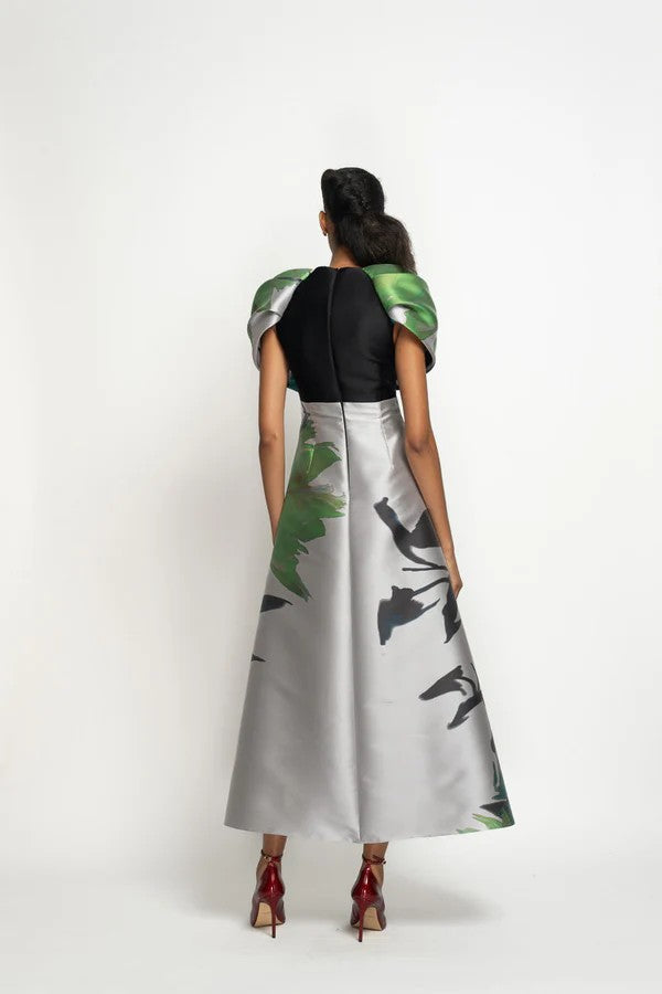 Lata Printed Barathera A-Line Dress