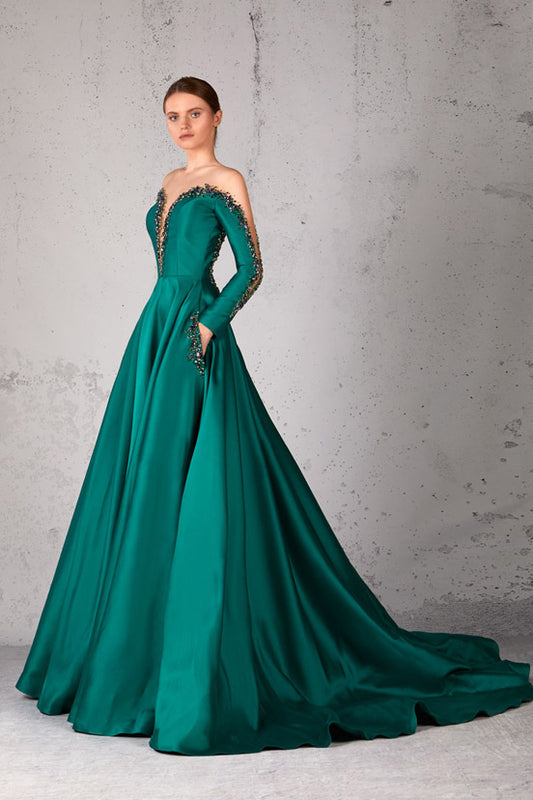 Illusion Ball Gown