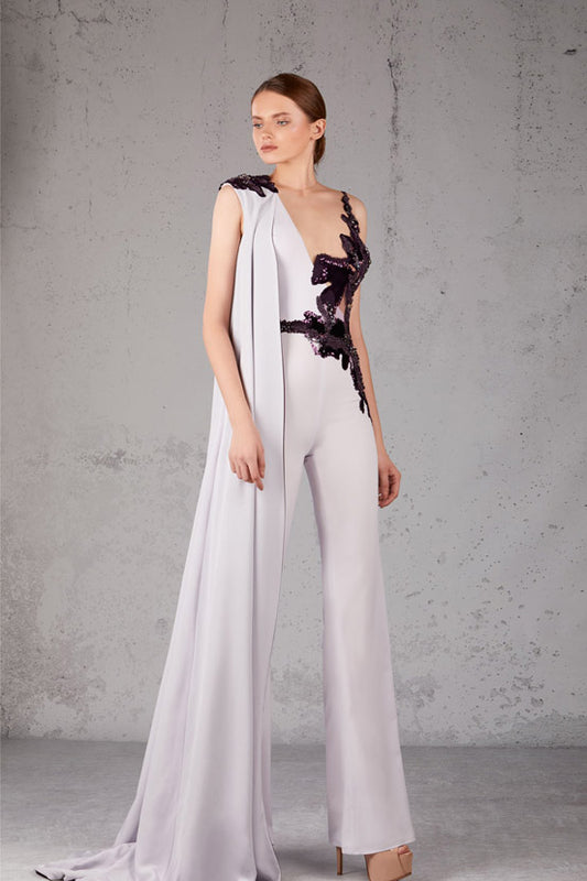 Illusion Bodice Jumpsuit