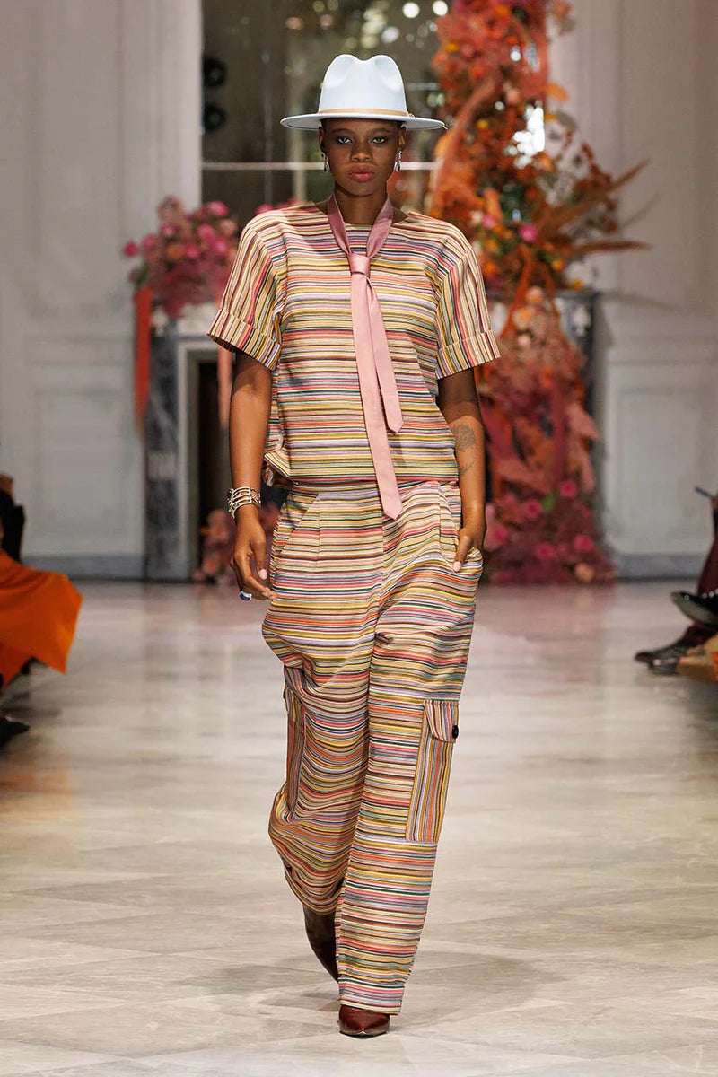 Mashru Jacquard Cargo Top