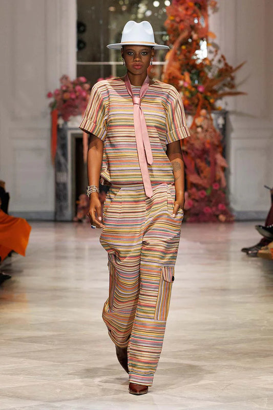 Mashru Jacquard Cargo Top