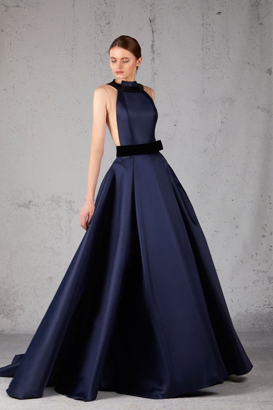A-Line Gown with Illusion Bodice