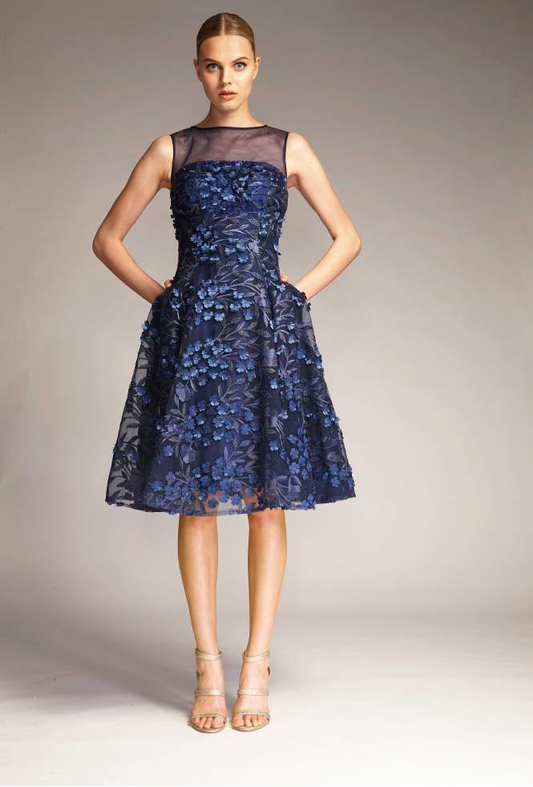 Sleeveless Tulle Cocktail Dress