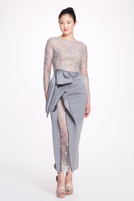 Embellished Long Sleeve Dress