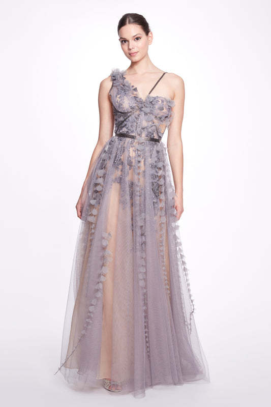 Tulle Grecian Gown