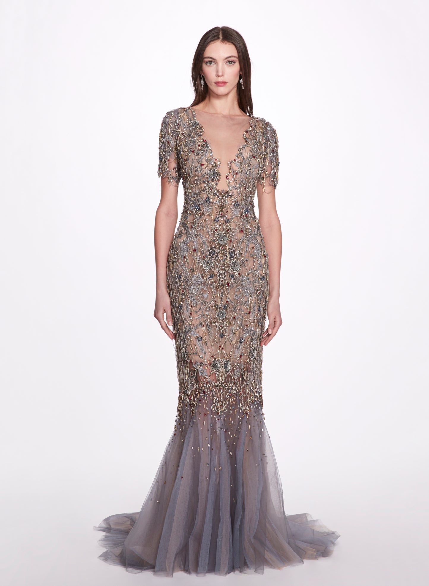 Fitted Crystal Gown