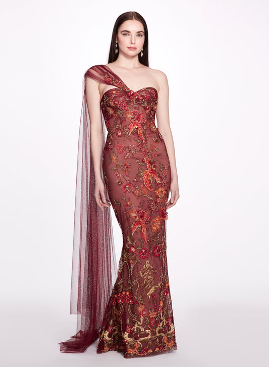 Embroidered Gown