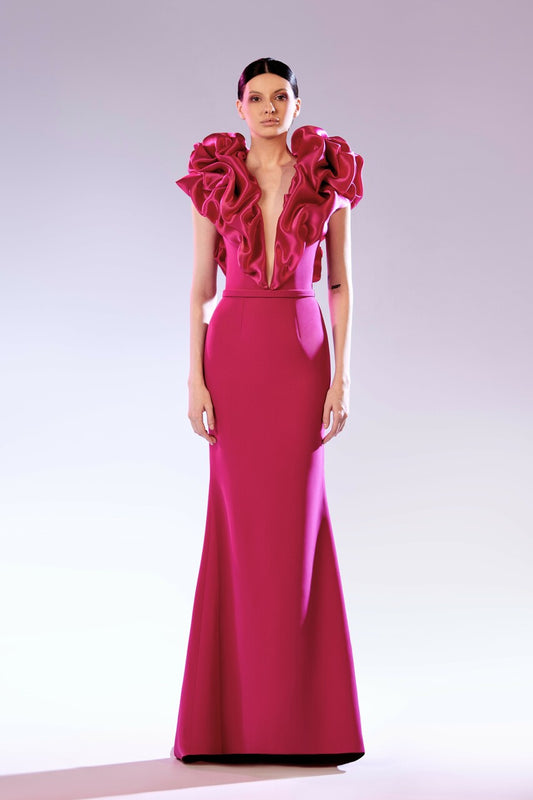 Sleeveless Organza Gown