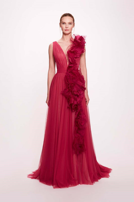 Illusion Tulle Gown