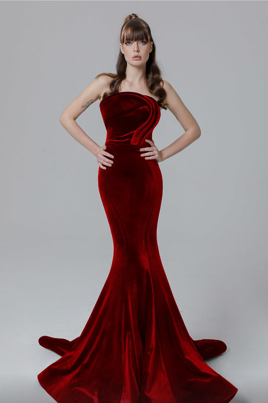 Mermaid Strapless Gown