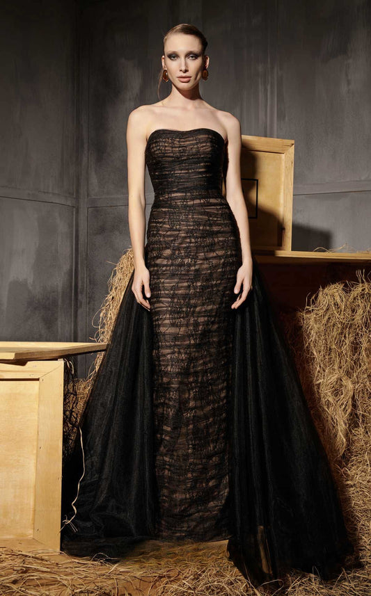 Strapless Lace Gown