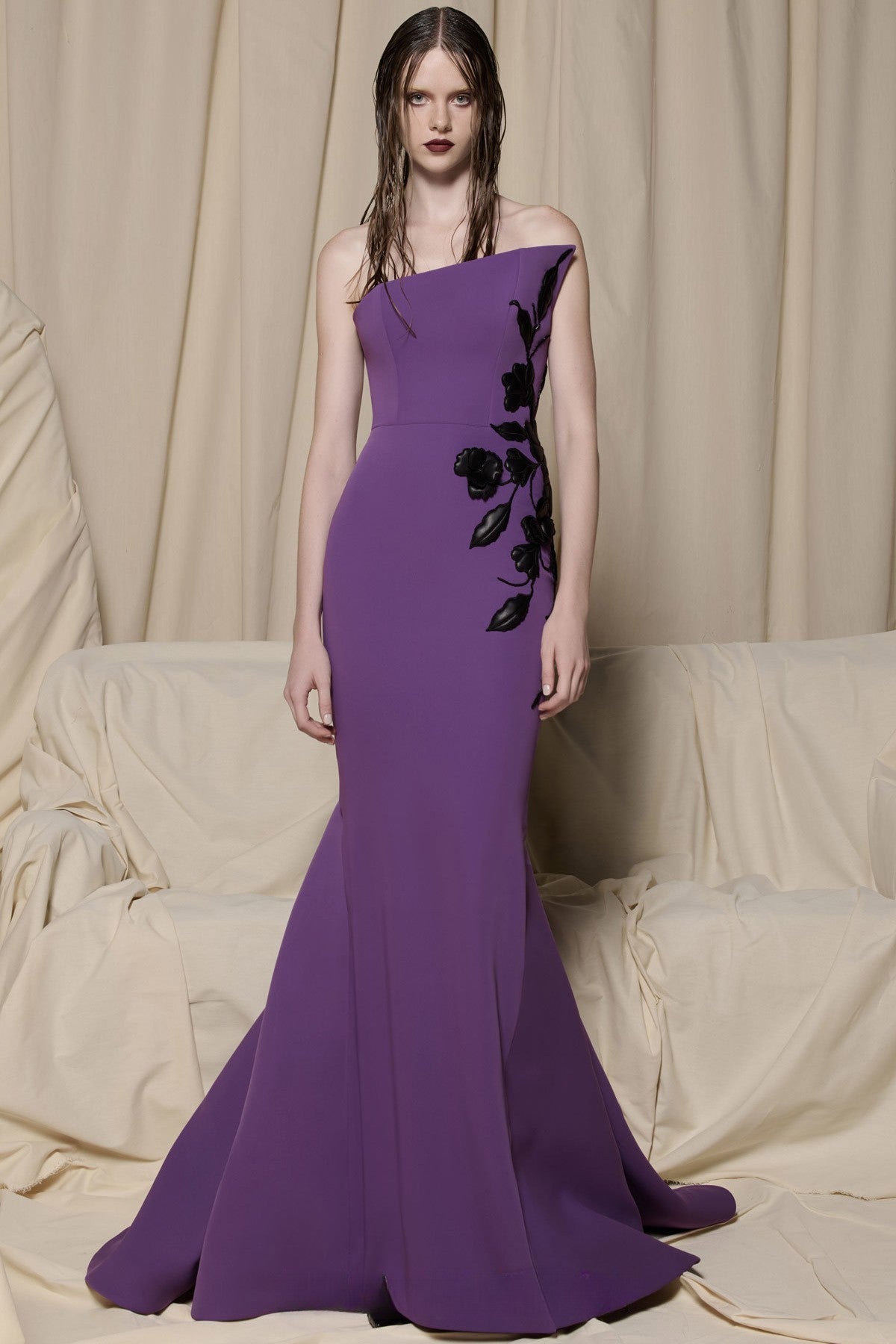 Strapless Petal Gown