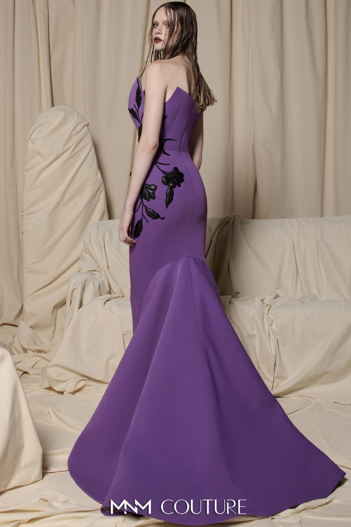 Strapless Petal Gown