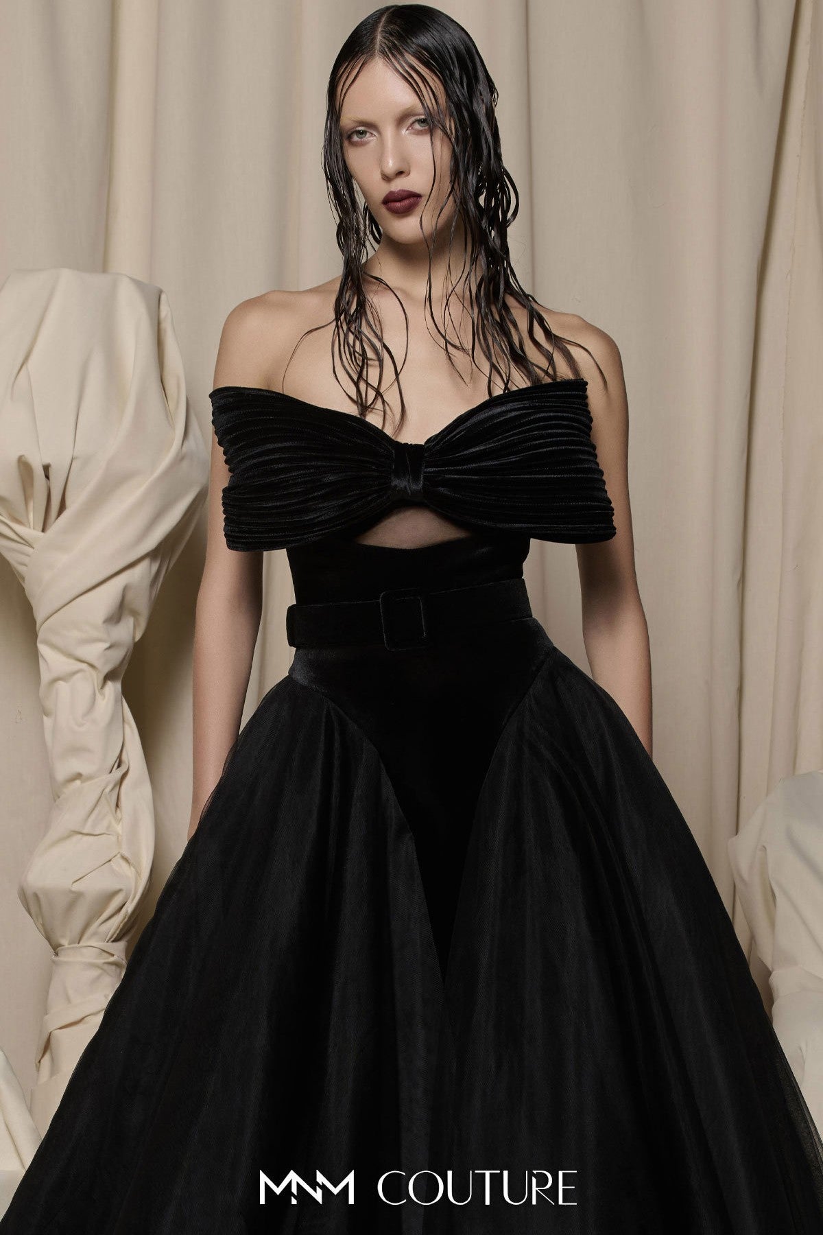 Enchanting Velvet & Tulle Ballgown