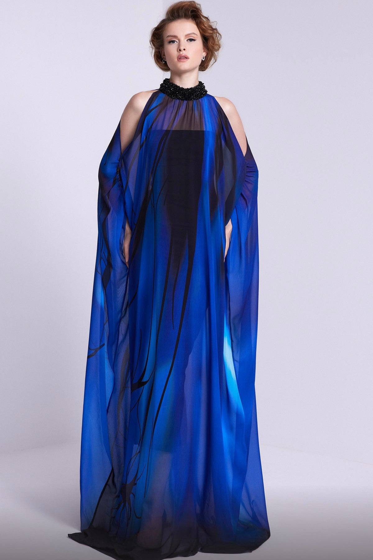 Fitted Gown with Loose Overlay