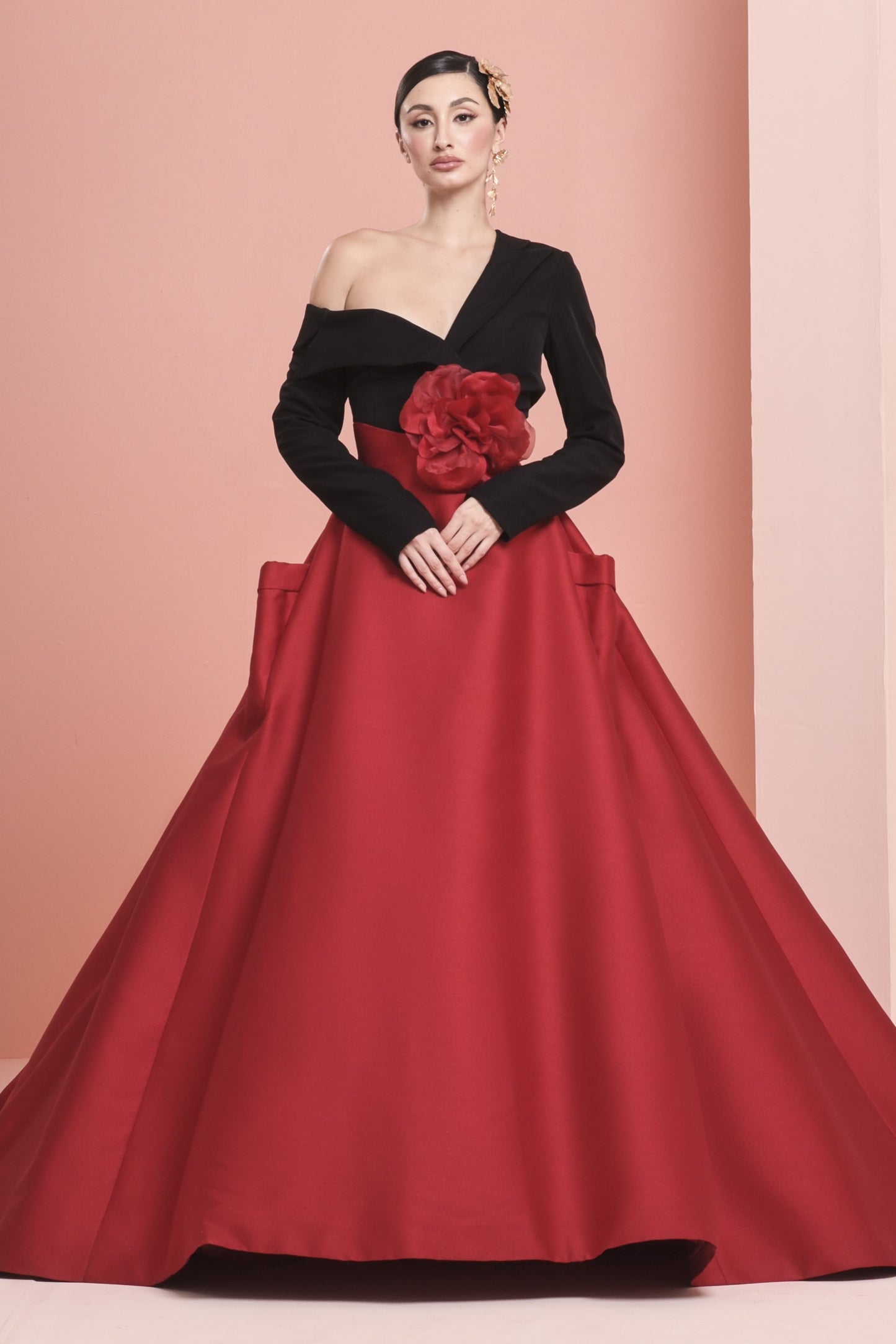 Long Sleeve Ball-Gown