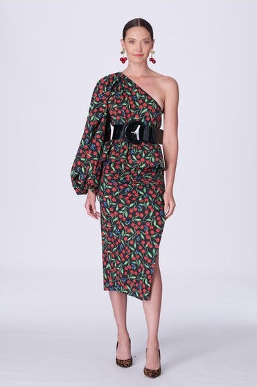 Balloon Sleeve Top with Pencil Skirt