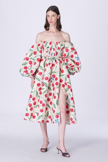 Balloon Sleeve Dress
