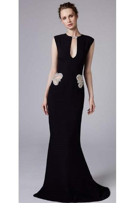 Silk Double Face Georgette Gown