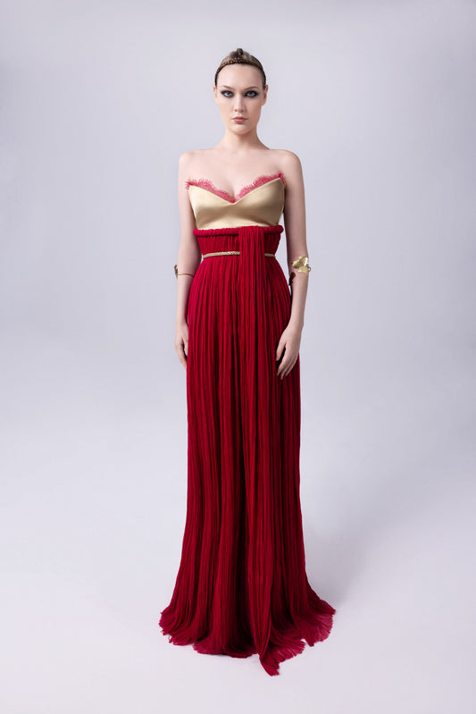 Italian Crepe Chiffon Gown