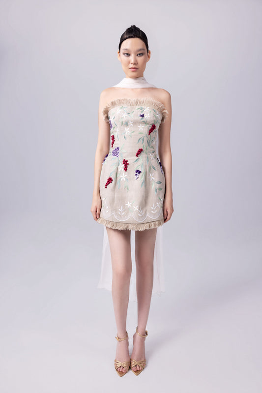 Rustic Italian Garza Lamé Dress