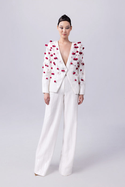 Linen Jacket with Pants