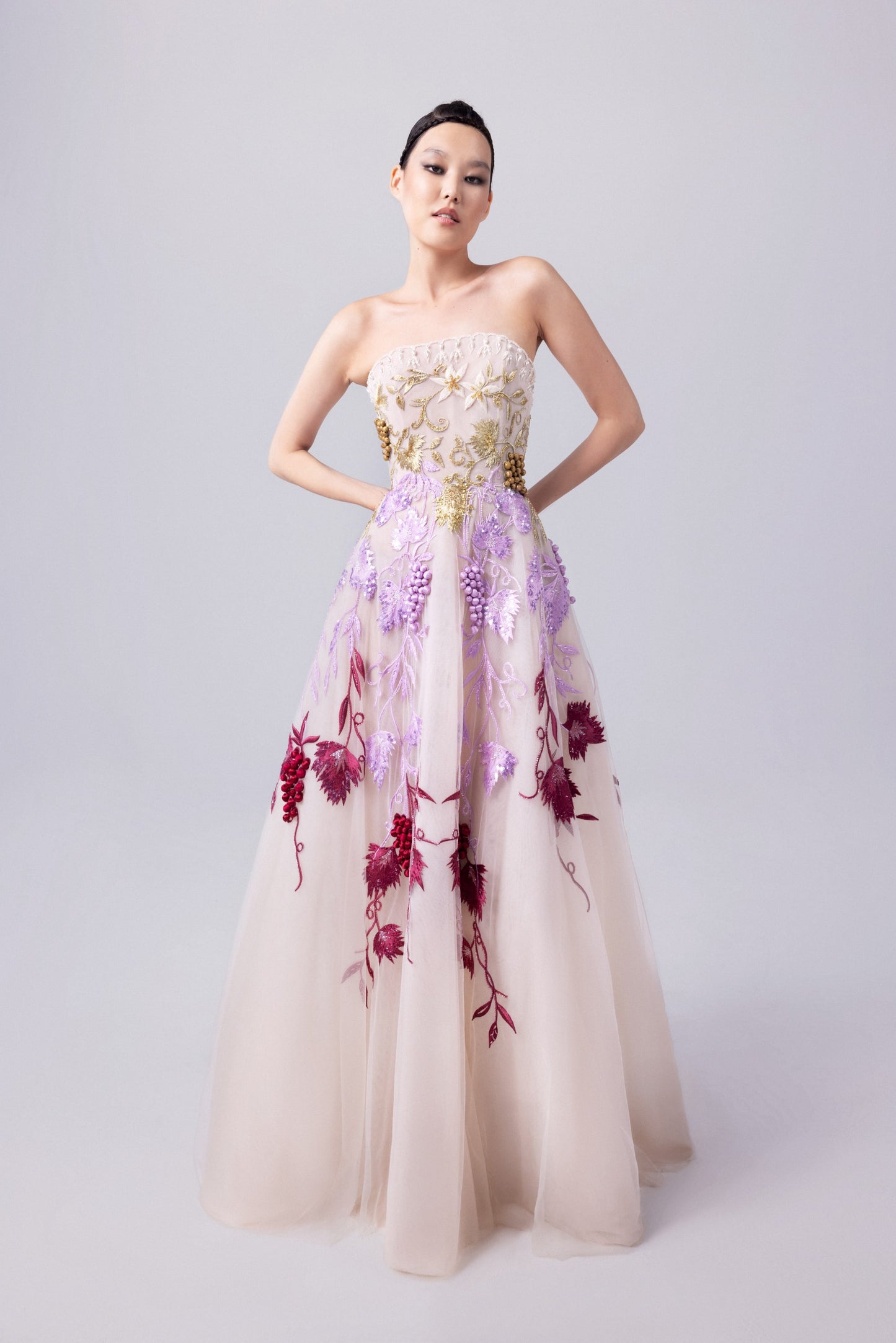 Vineyard Embroidered Gown
