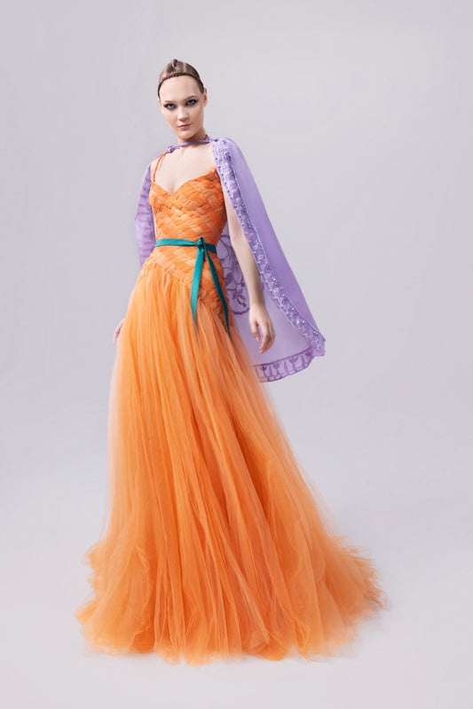 Intertwined Tulle Gown