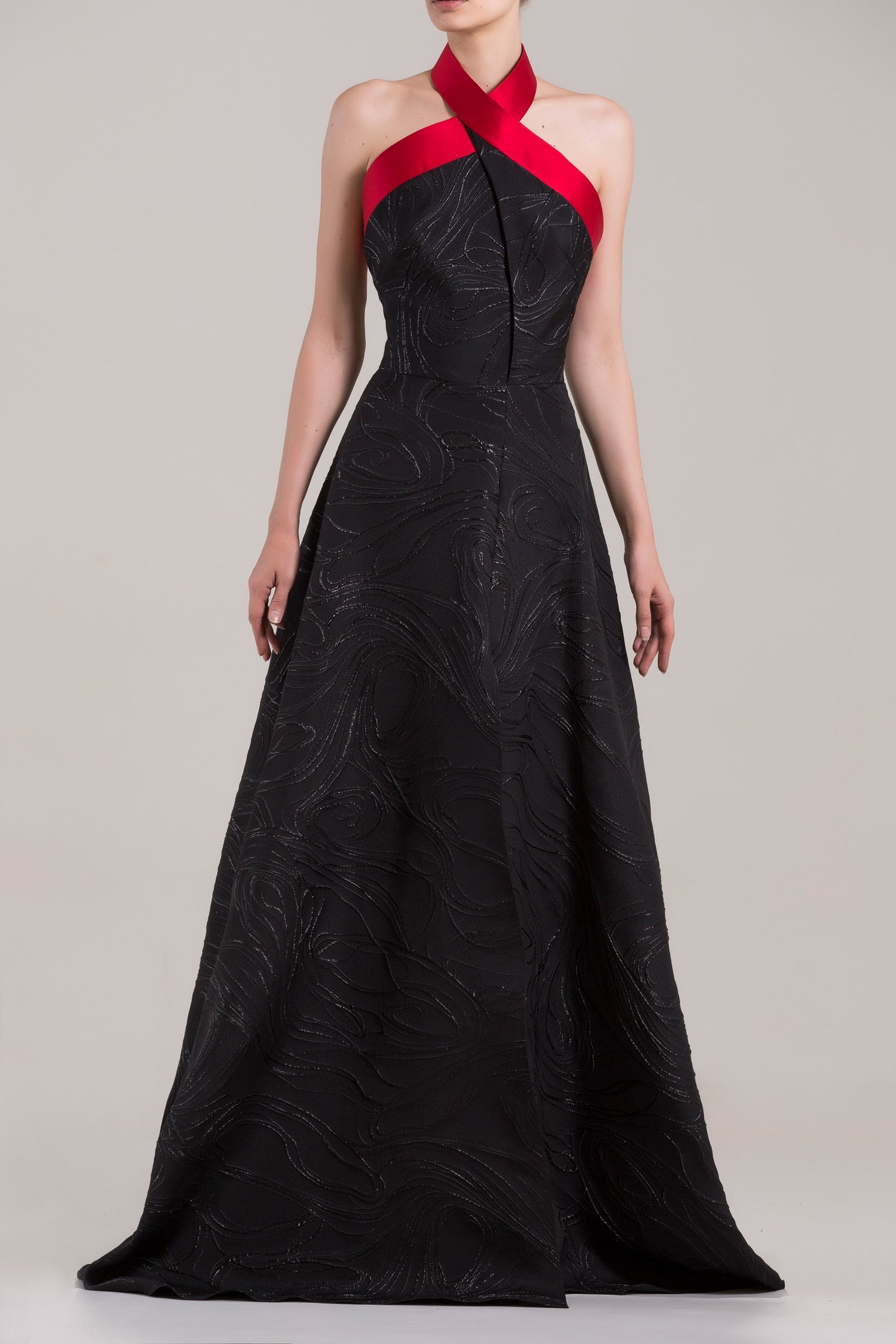Halter Neck A-Line Gown