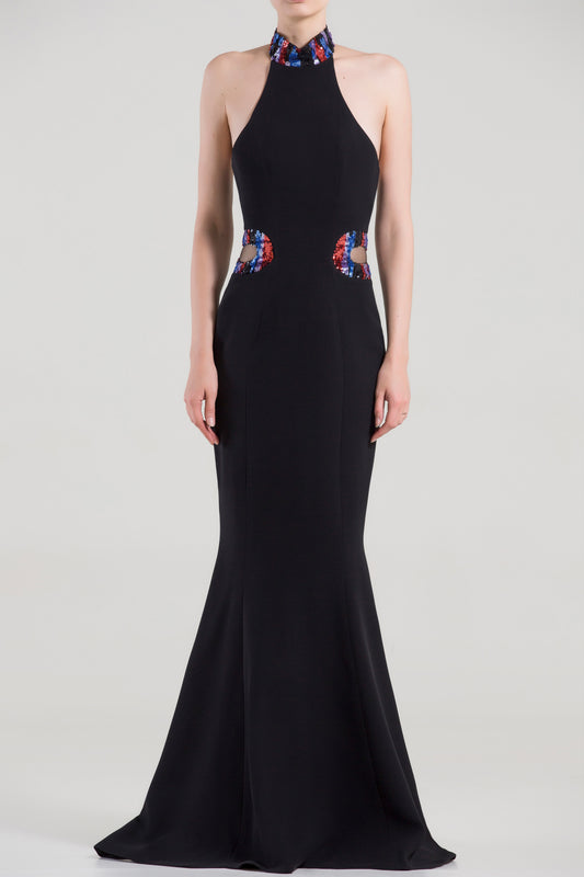 Halter Neck Trumpet Gown