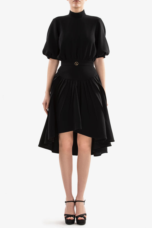 Crepe Short Dress